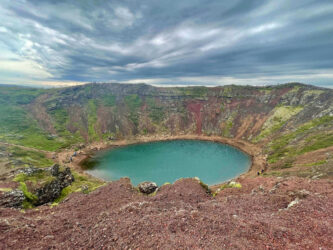 Iceland, Golden Circle - Kerið, a volcanic crater lake