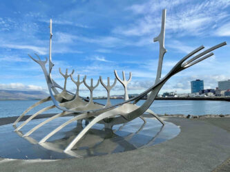 Iceland, Reykjavík – 'Sun Voyager' sculpture