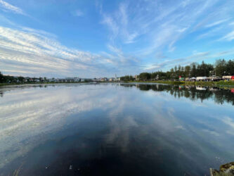 Iceland, Reykjavík – Tjörnin lake
