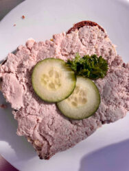 Iceland, Reykjavík – Rye bread with lamb pate