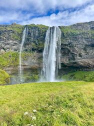 Iceland, Seljalandsá - Seljalandsfoss waterfall