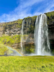 Iceland, Seljalandsá - Seljalandsfoss waterfall