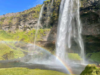 Iceland, Seljalandsá - Seljalandsfoss waterfall