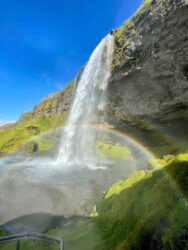 Iceland, Seljalandsá - Seljalandsfoss waterfall