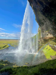 Iceland, Seljalandsá - Seljalandsfoss waterfall