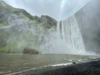 Iceland, Skogar - Skógafoss waterfall