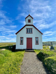 Iceland, Kirkjubæjarklaustur - Prestsbakkakirkja