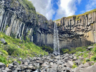 Iceland, Vatnajökull National Park - Skaftafell waterfall