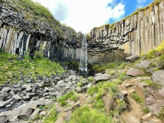 Iceland, Vatnajökull National Park - Skaftafell waterfall