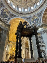 Vatican City, St. Peter’s Basilica - St. Peter’s Baldachin, designed by Bernini