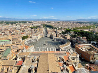 Vatican City, St. Peter’s Basilica - The view from the top of the dome