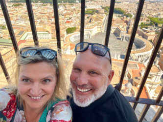 Vatican City, St. Peter’s Basilica - The view from the top of the dome