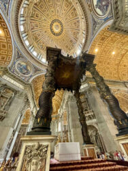 Vatican City, St. Peter’s Basilica - St. Peter’s Baldachin, designed by Bernini
