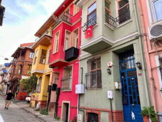 Turkey, Istanbul - Coloured Houses of Balat