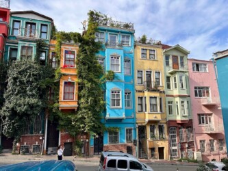 Turkey, Istanbul - Coloured Houses of Balat