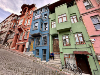 Turkey, Istanbul - Coloured Houses of Balat