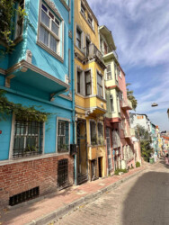 Turkey, Istanbul - Coloured Houses of Balat
