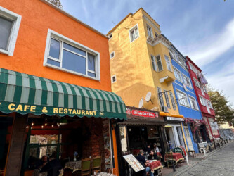 Turkey, Istanbul - Coloured Houses of Balat