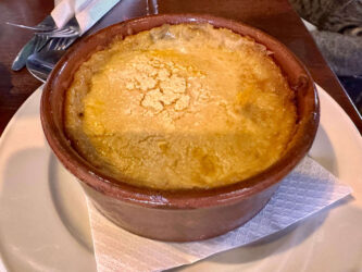 Cyprus, Omodos - Themelio Tavern, Mussaka