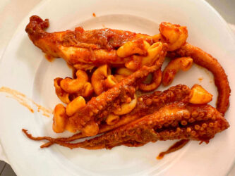 Tunisia, Djerba - Octopus pasta