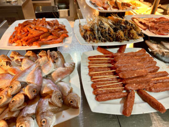Tunisia, Djerba - Seafood dinner