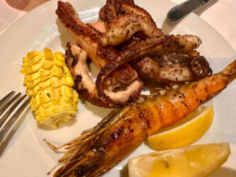 Tunisia, Djerba - Seafood dinner