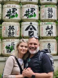 Japan, Tokyo - Meiji Jingu Consecrated Sake Barrels
