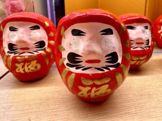 Japan, Kyoto - Daruma dolls