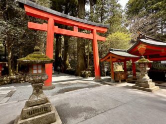 Japan, Hakone - Hakone-jinja shrine