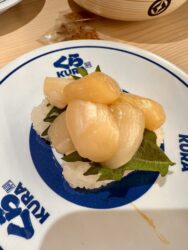Japan, Tokyo - Sushi at Revolving Sushi Bar Kurasushi