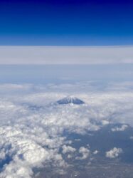 Japan, Tokyo - Mt. Fuji from the plane