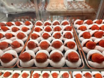 Japan, Osaka - Strawberry sweets