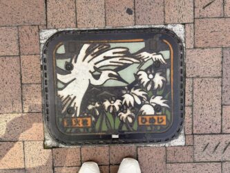 Japan, Himeji - Manhole cover