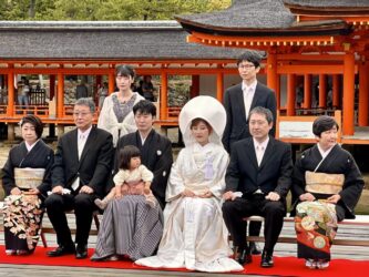 Japan, Miyajima - Wedding at Itsukushima Shrine