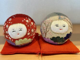 Japan, Kanazawa - Antique Daruma dolls