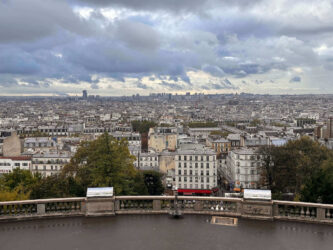 France, Paris - Panorama view of the Sacré-Cœur basilica