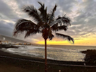 Canary Islands, Tenerife, Puerto de la Cruz - Evening beach
