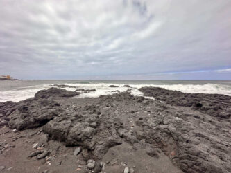 Canary Islands, Tenerife, Puerto de la Cruz - Black beach