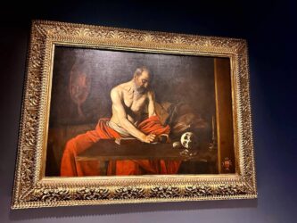 Malta, Valletta - St John's Co-Cathedral, Caravaggio 'St Jerome Writing'