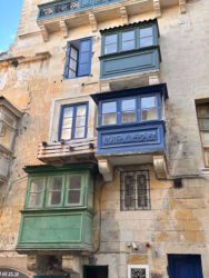 Malta, Valletta - The Gallarija, wooden Maltese balcony