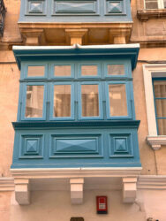 Malta, Valletta - The Gallarija, wooden Maltese balcony