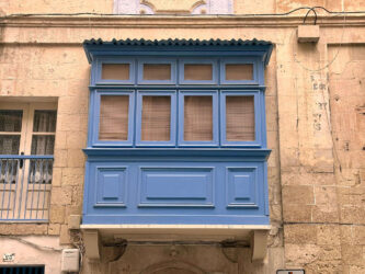 Malta, Valletta - The Gallarija, wooden Maltese balcony