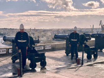 Malta, Valletta - The Saluting Battery