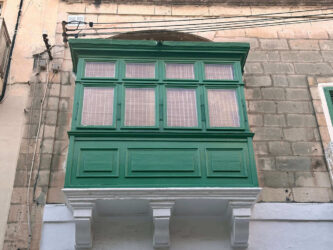 Malta, Valletta - The Gallarija, wooden Maltese balcony