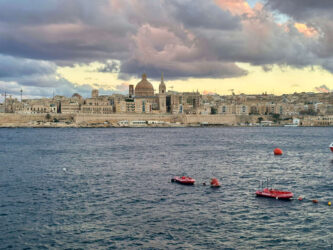 Malta, Valletta - The view from Sliema
