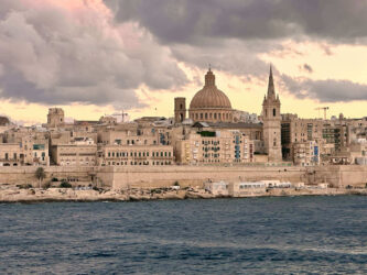 Malta, Valletta - The view from Sliema