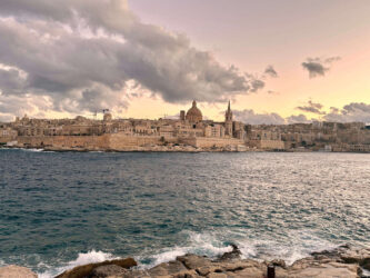 Malta, Valletta - The view from Sliema
