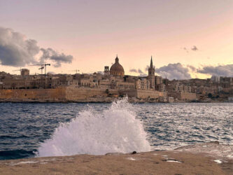 Malta, Valletta - The view from Sliema