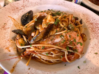 Malta, Marsaxlokk - Seafood pasta