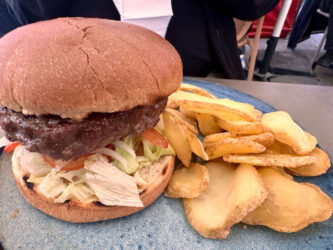 Malta, Rabat - Burger and fries